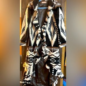 Very beautiful Wool Aztec full length dress Jacket
